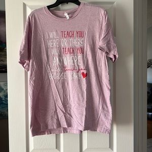 Teacher themed tee shirt